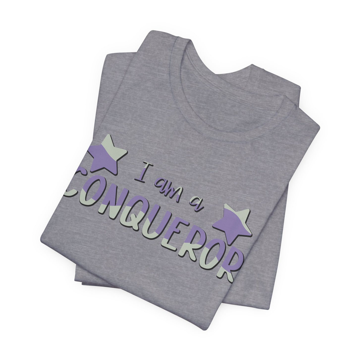 I Am A Conqueror Unisex Jersey Tee - Empowering Graphic T-Shirt