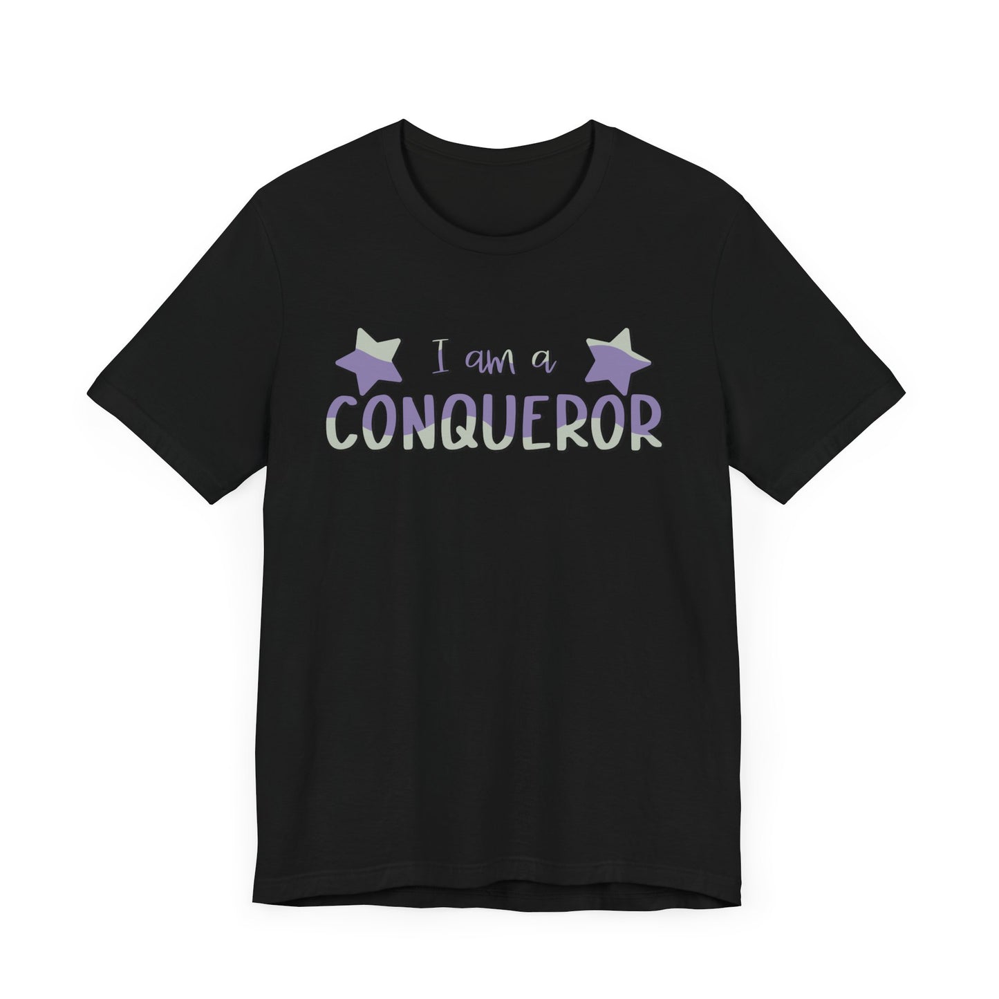 I Am A Conqueror Unisex Jersey Tee - Empowering Graphic T-Shirt