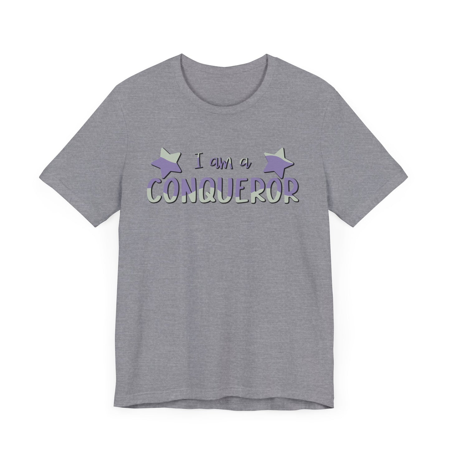 I Am A Conqueror Unisex Jersey Tee - Empowering Graphic T-Shirt