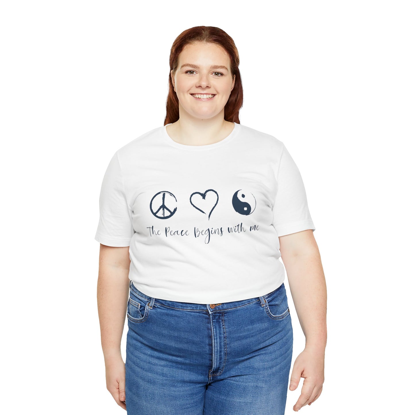Peace Begins with Me Unisex Short Sleeve Tee