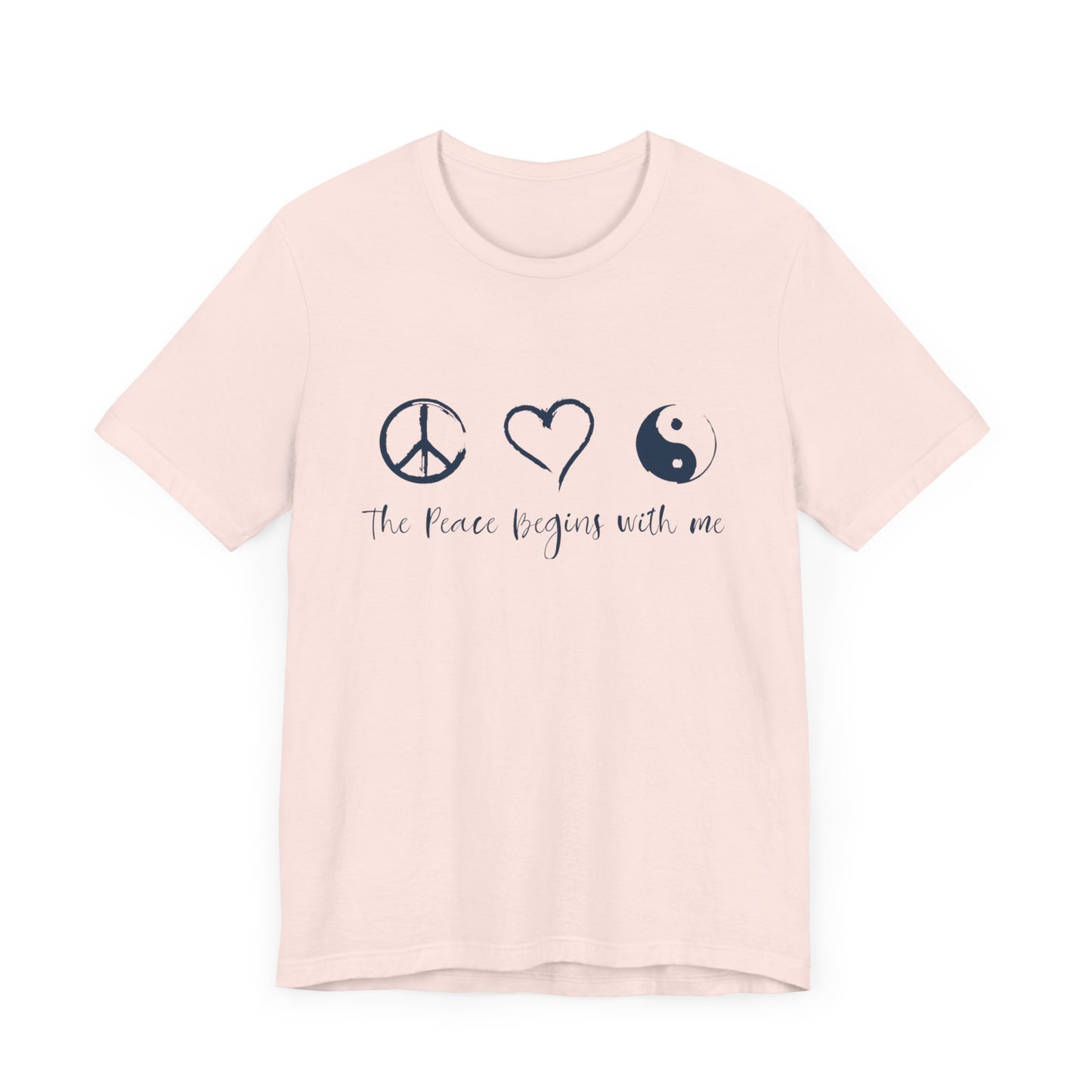 Peace Begins with Me Unisex Short Sleeve Tee