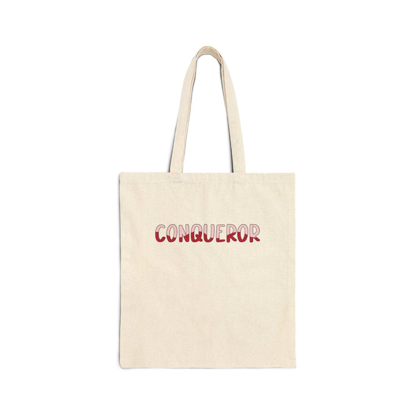 Conqueror Cotton Canvas Tote Bag - Eco-Friendly Storage for Everyday Adventures