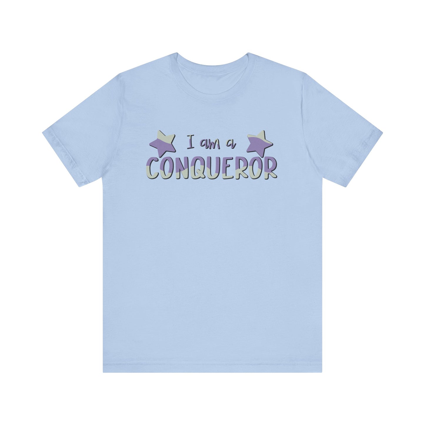 I Am A Conqueror Unisex Jersey Tee - Empowering Graphic T-Shirt