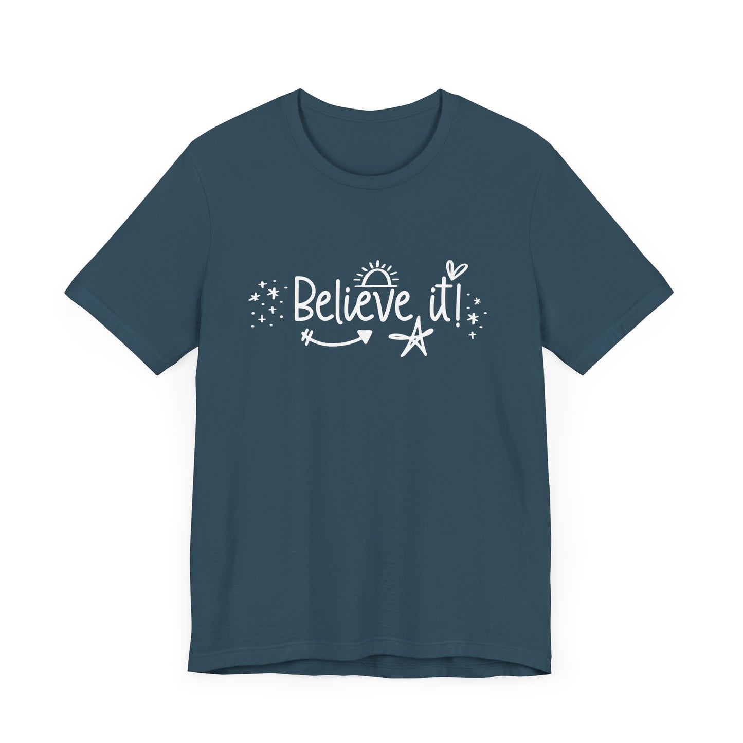 Believe It! Unisex Jersey Tee for Motivation and Positivity