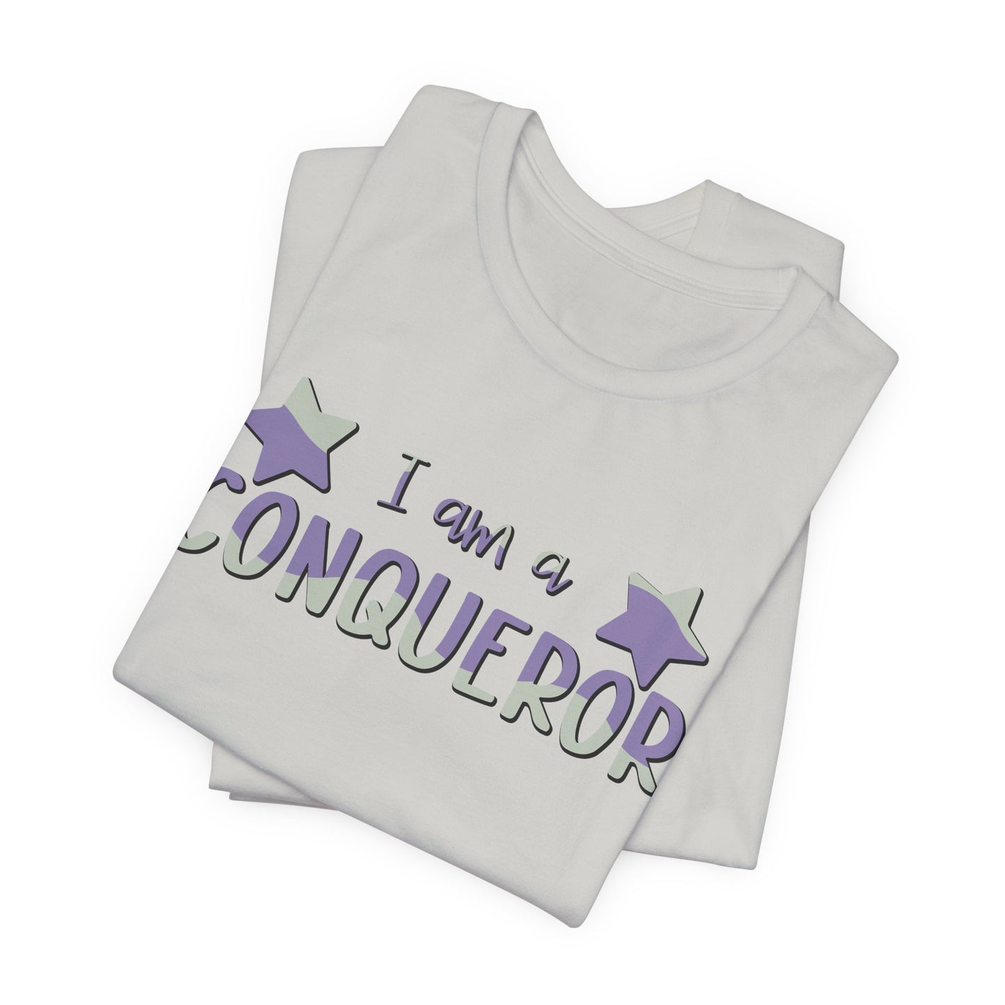 I Am A Conqueror Unisex Jersey Tee - Empowering Graphic T-Shirt