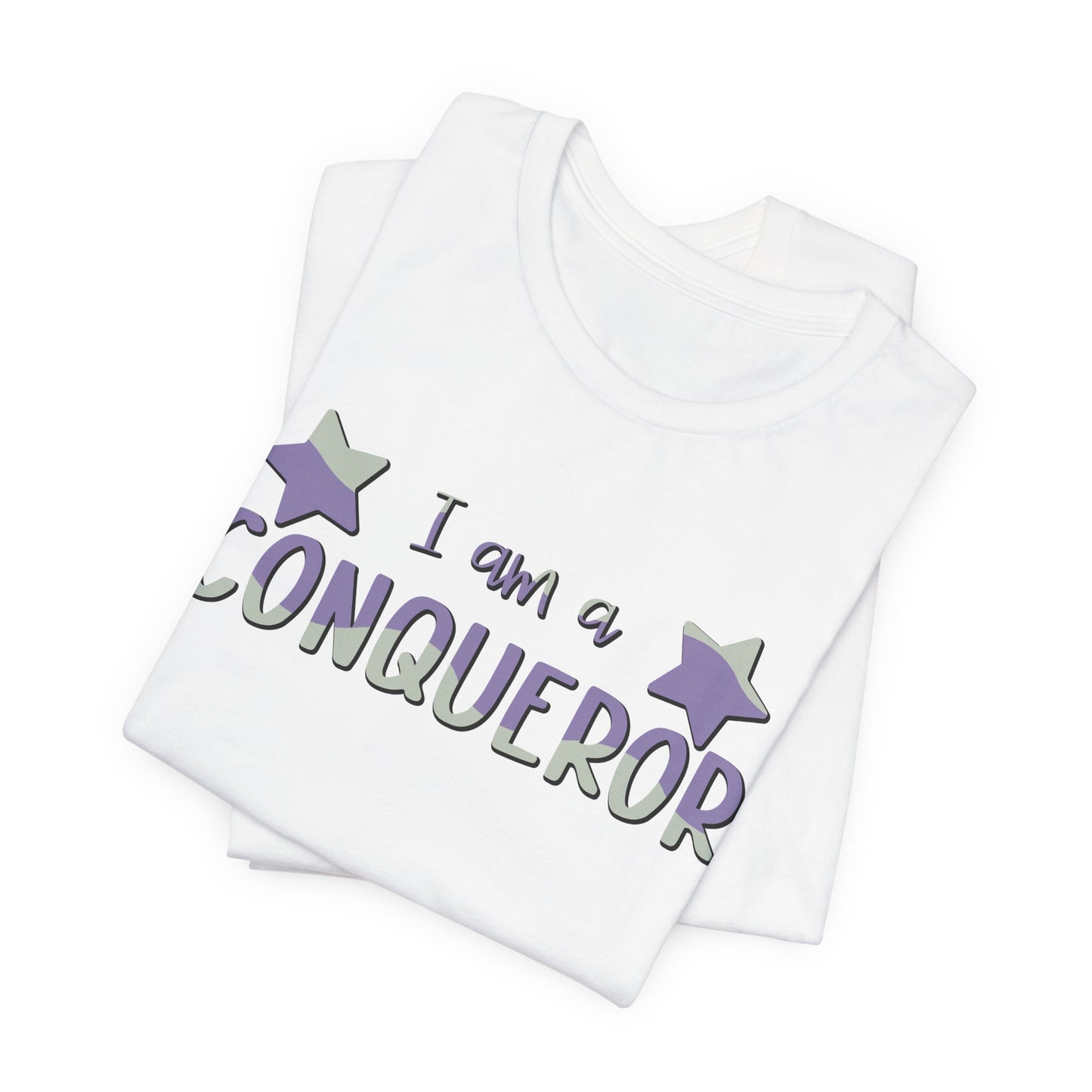 I Am A Conqueror Unisex Jersey Tee - Empowering Graphic T-Shirt
