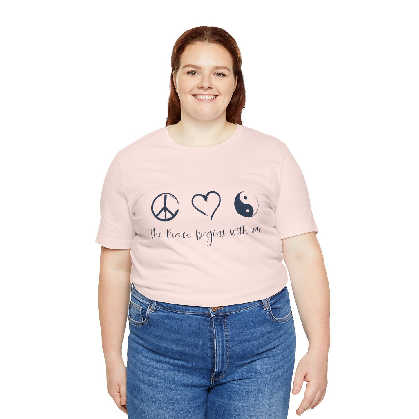 Peace Begins with Me Unisex Short Sleeve Tee