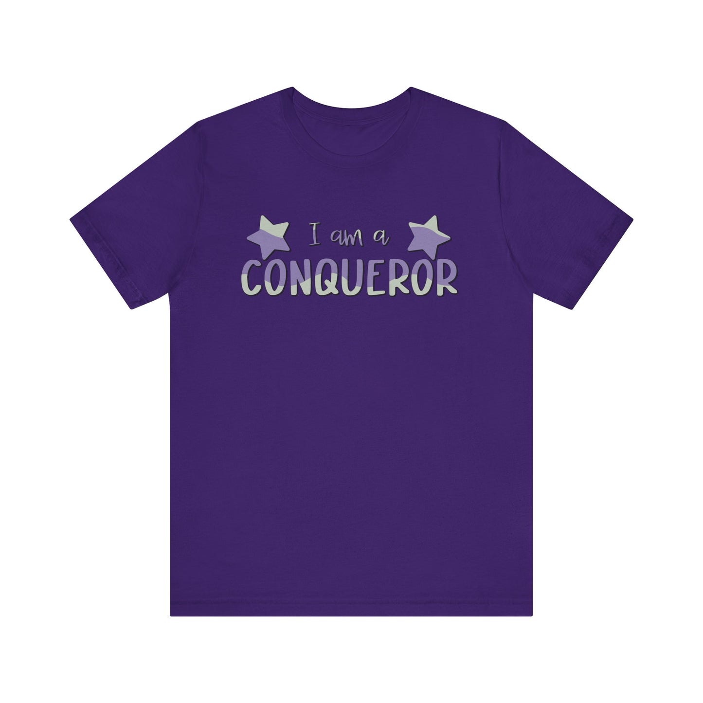 I Am A Conqueror Unisex Jersey Tee - Empowering Graphic T-Shirt