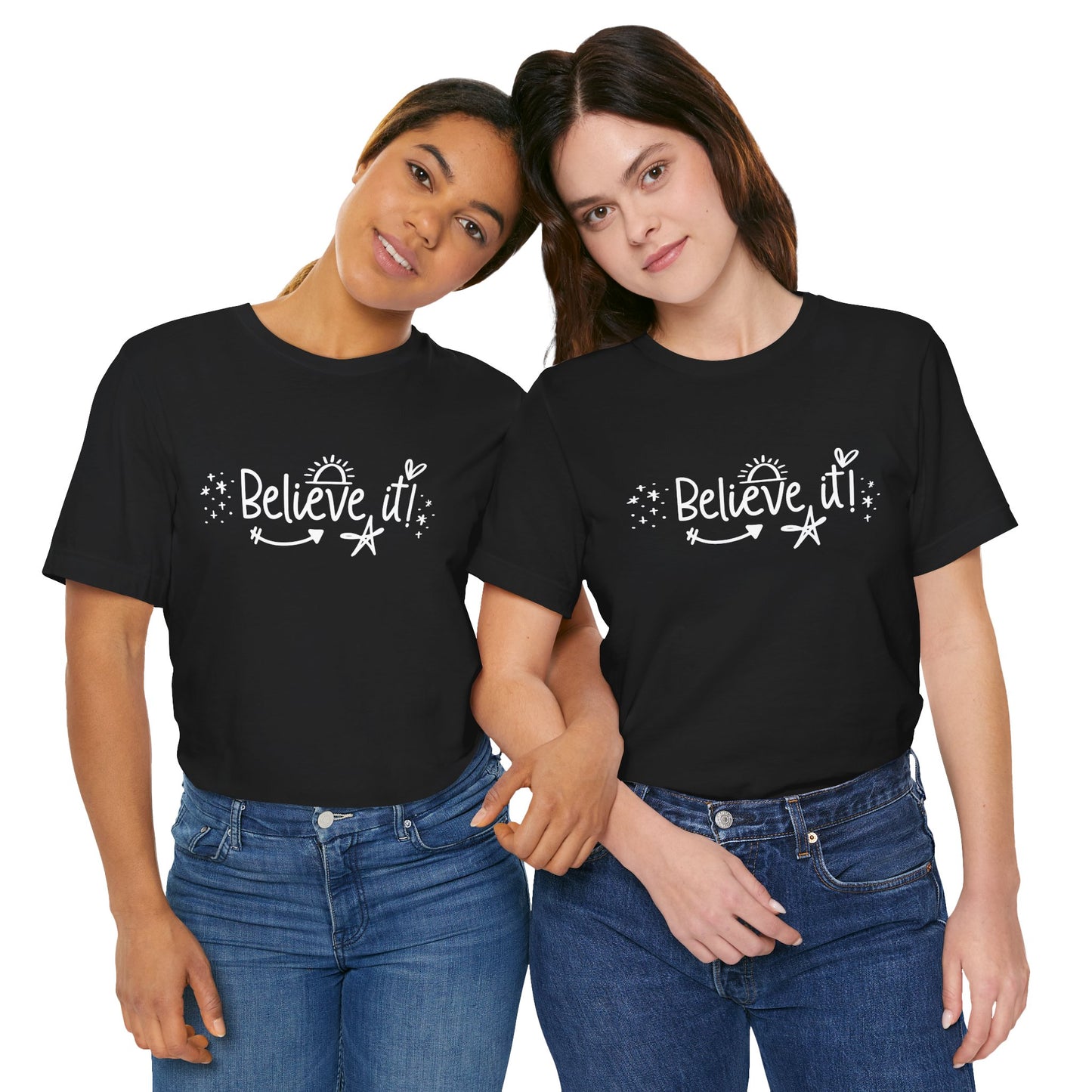 Believe It! Unisex Jersey Tee for Motivation and Positivity