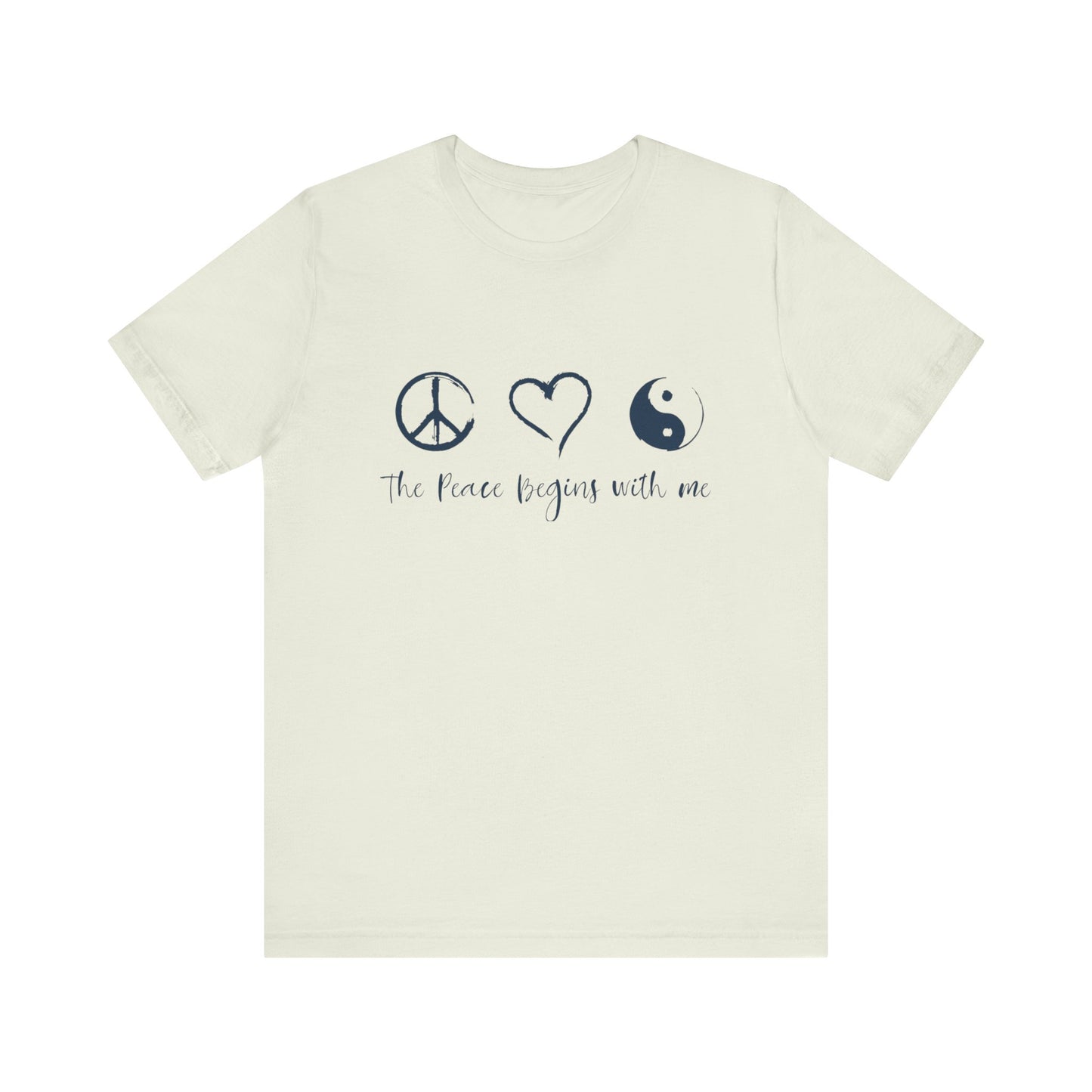 Peace Begins with Me Unisex Short Sleeve Tee