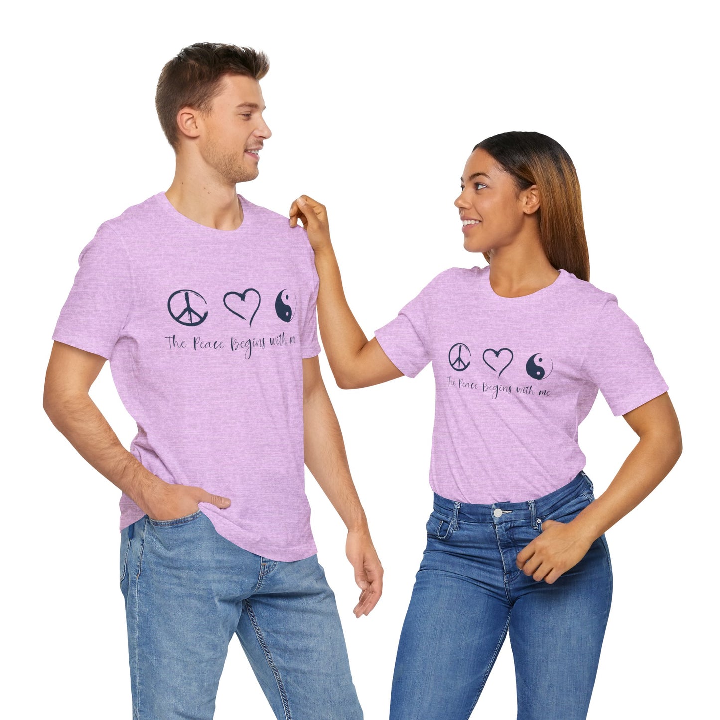 Peace Begins with Me Unisex Short Sleeve Tee