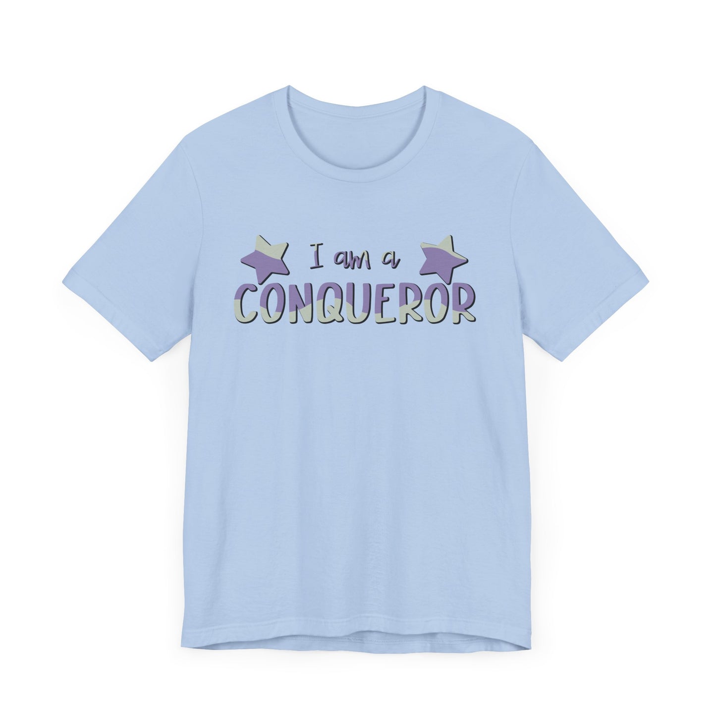 I Am A Conqueror Unisex Jersey Tee - Empowering Graphic T-Shirt
