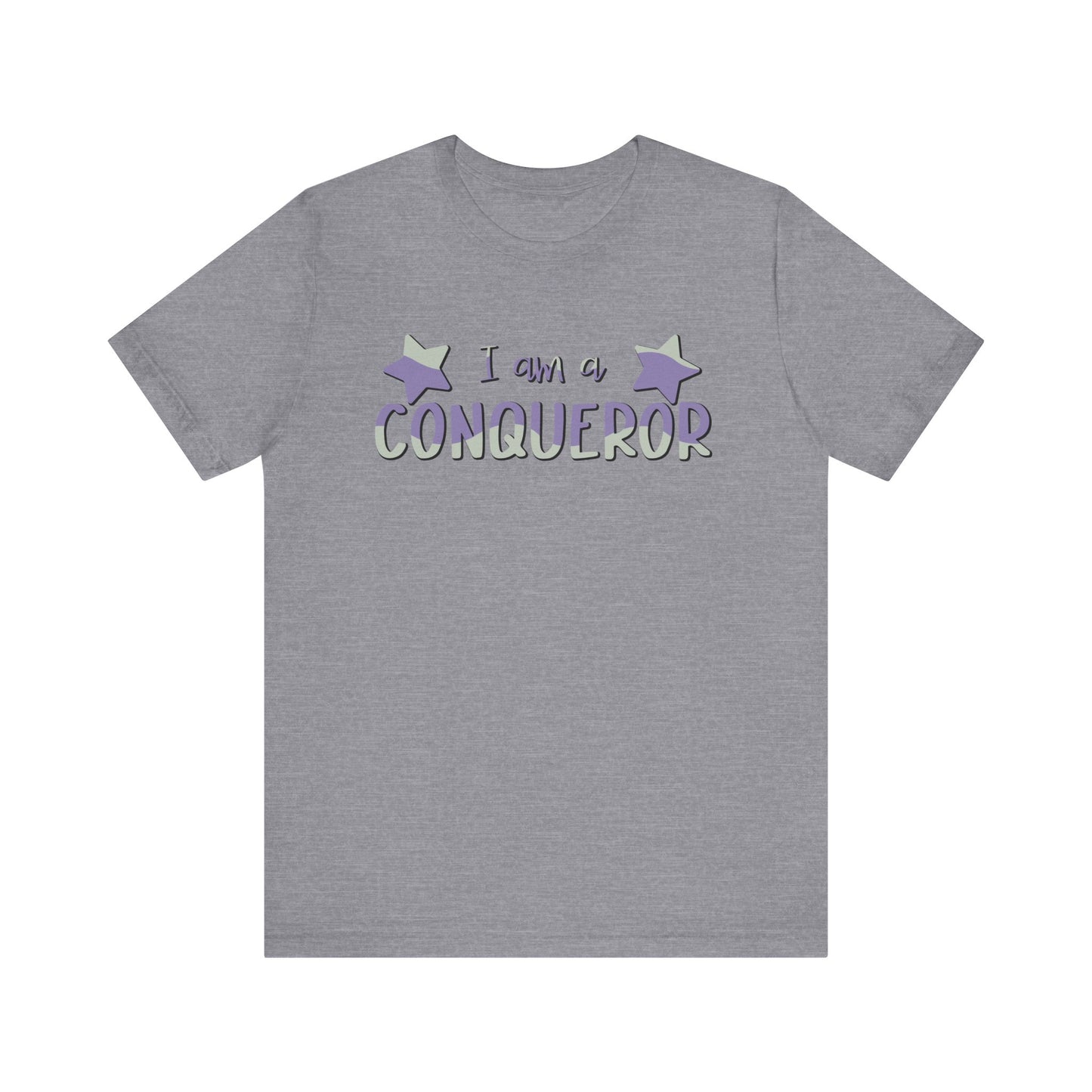 I Am A Conqueror Unisex Jersey Tee - Empowering Graphic T-Shirt