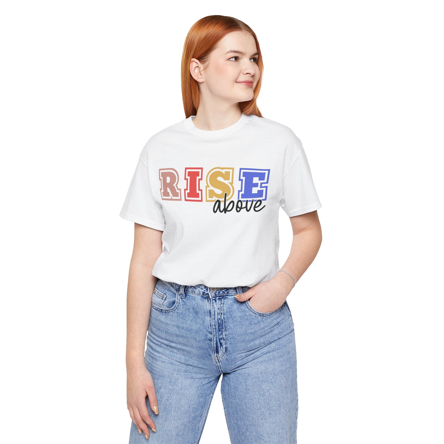 Inspirational RISE Above Unisex Jersey Tee