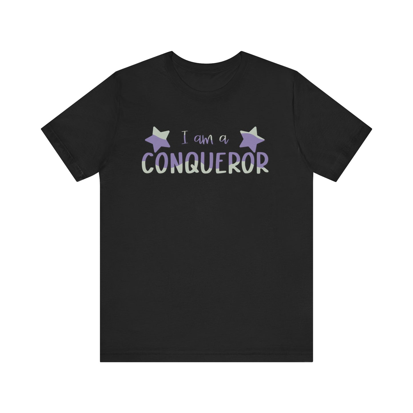 I Am A Conqueror Unisex Jersey Tee - Empowering Graphic T-Shirt
