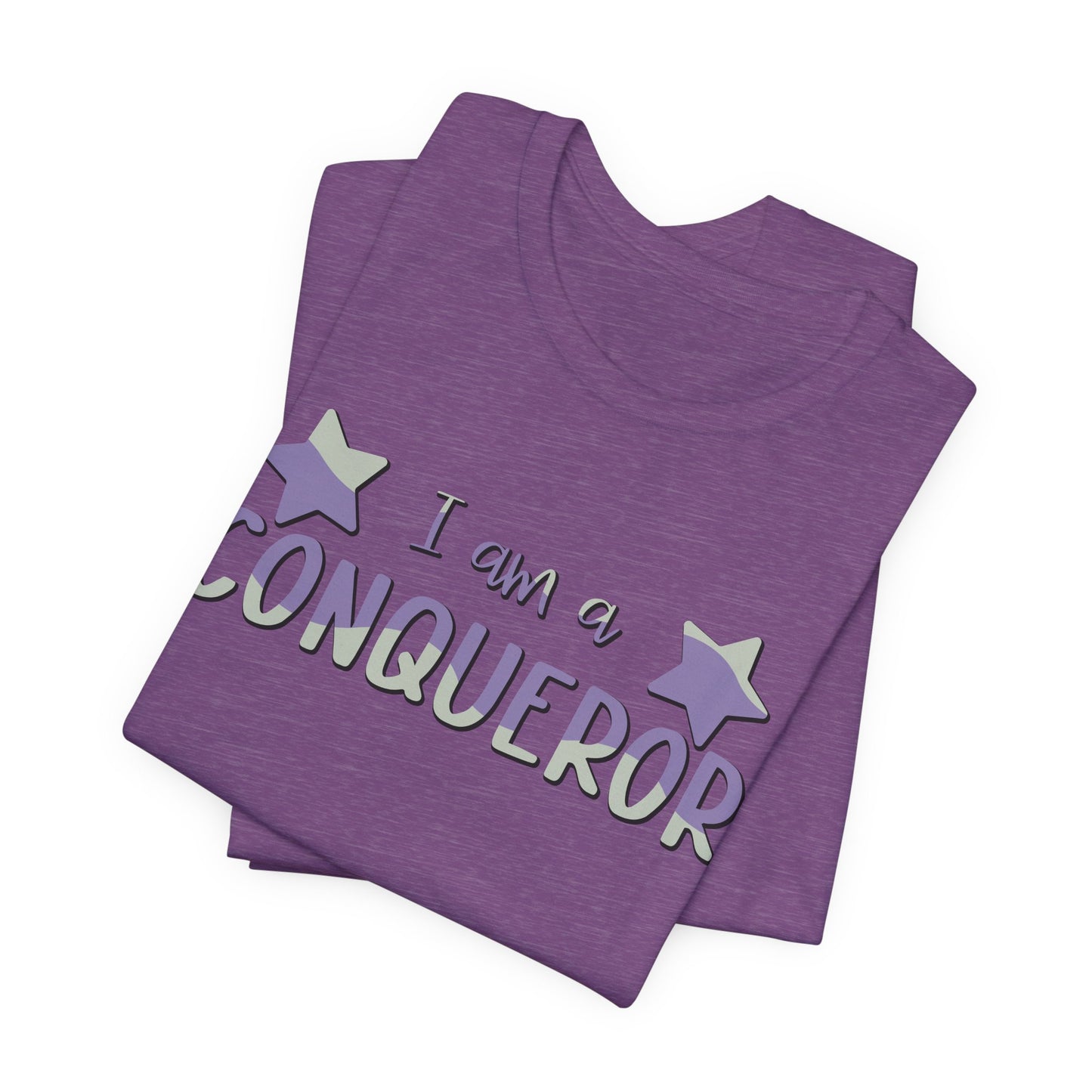 I Am A Conqueror Unisex Jersey Tee - Empowering Graphic T-Shirt
