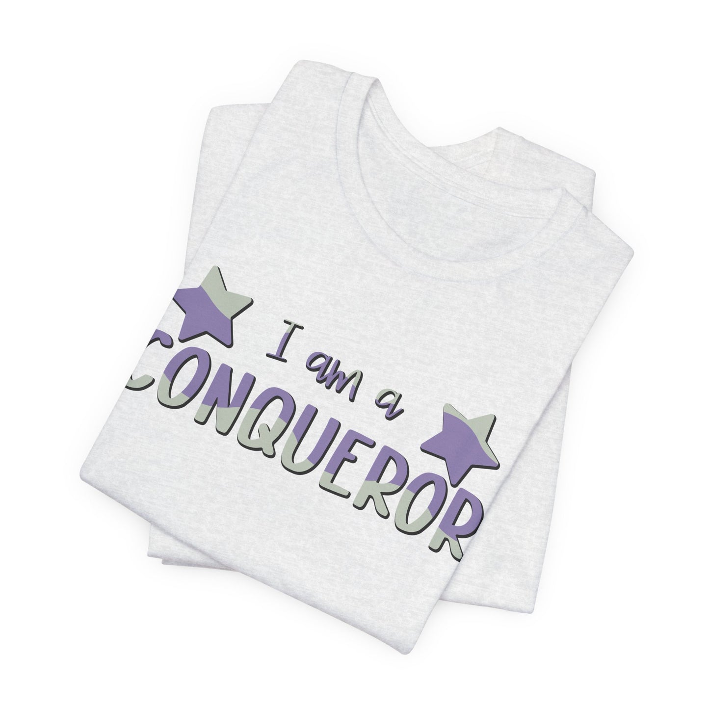 I Am A Conqueror Unisex Jersey Tee - Empowering Graphic T-Shirt