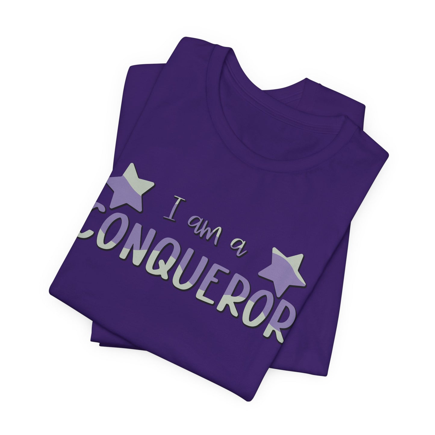 I Am A Conqueror Unisex Jersey Tee - Empowering Graphic T-Shirt