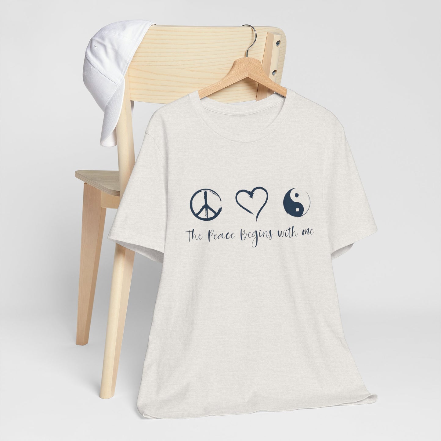 Peace Begins with Me Unisex Short Sleeve Tee