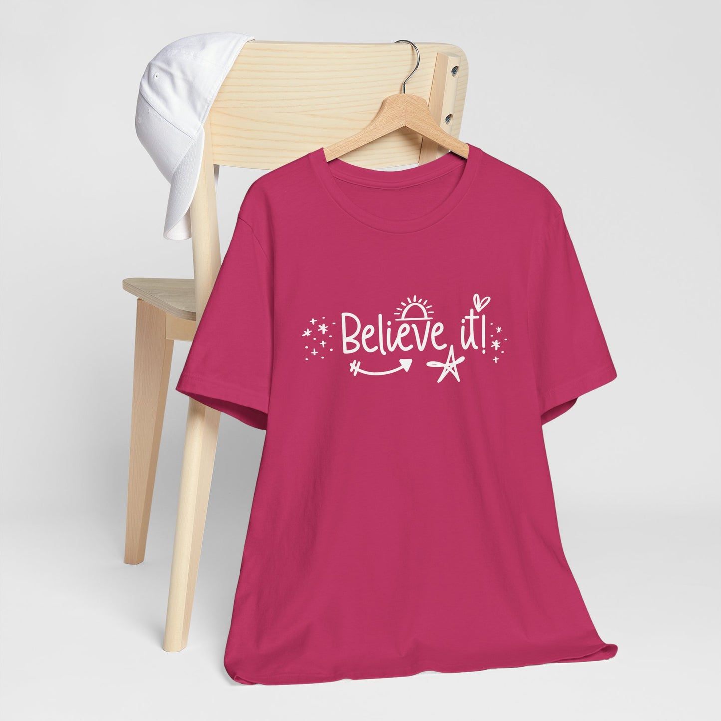 Believe It! Unisex Jersey Tee for Motivation and Positivity