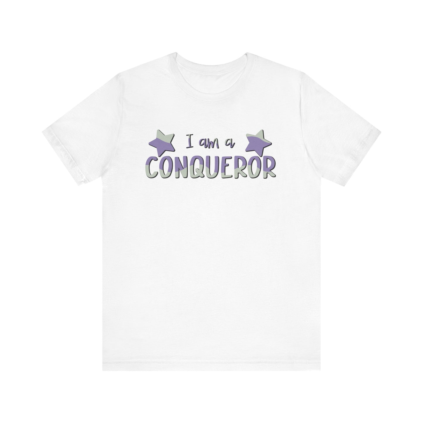 I Am A Conqueror Unisex Jersey Tee - Empowering Graphic T-Shirt