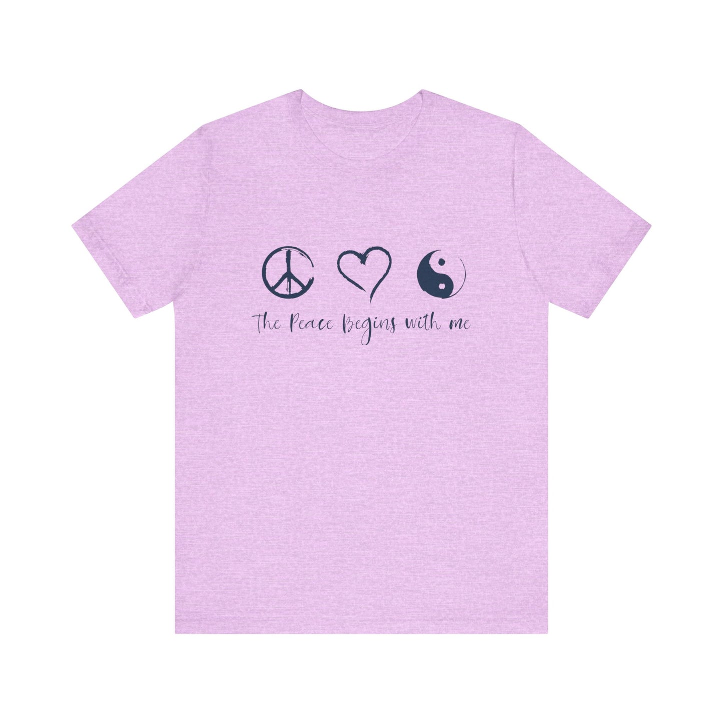 Peace Begins with Me Unisex Short Sleeve Tee