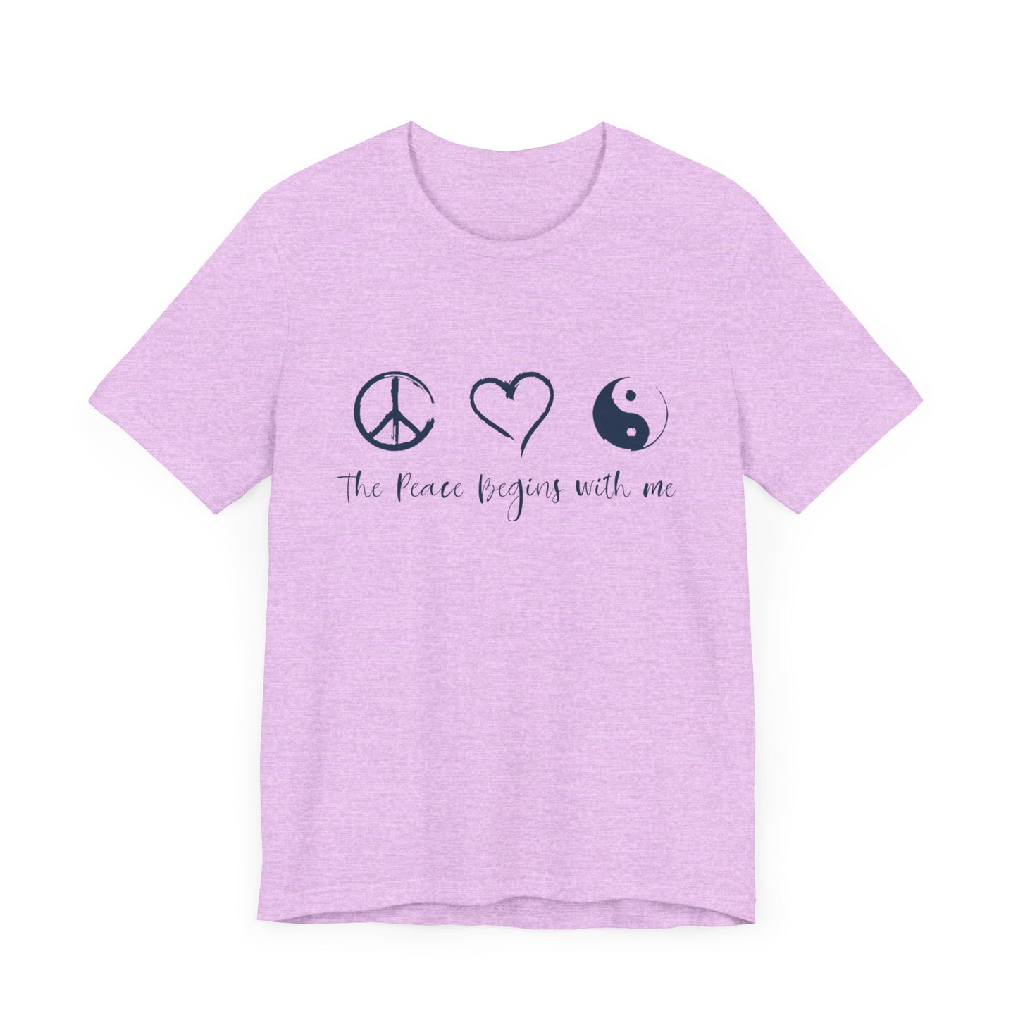 Peace Begins with Me Unisex Short Sleeve Tee