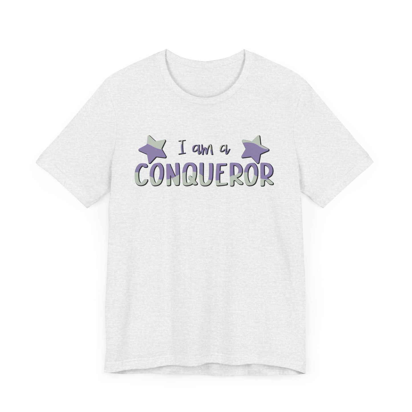 I Am A Conqueror Unisex Jersey Tee - Empowering Graphic T-Shirt