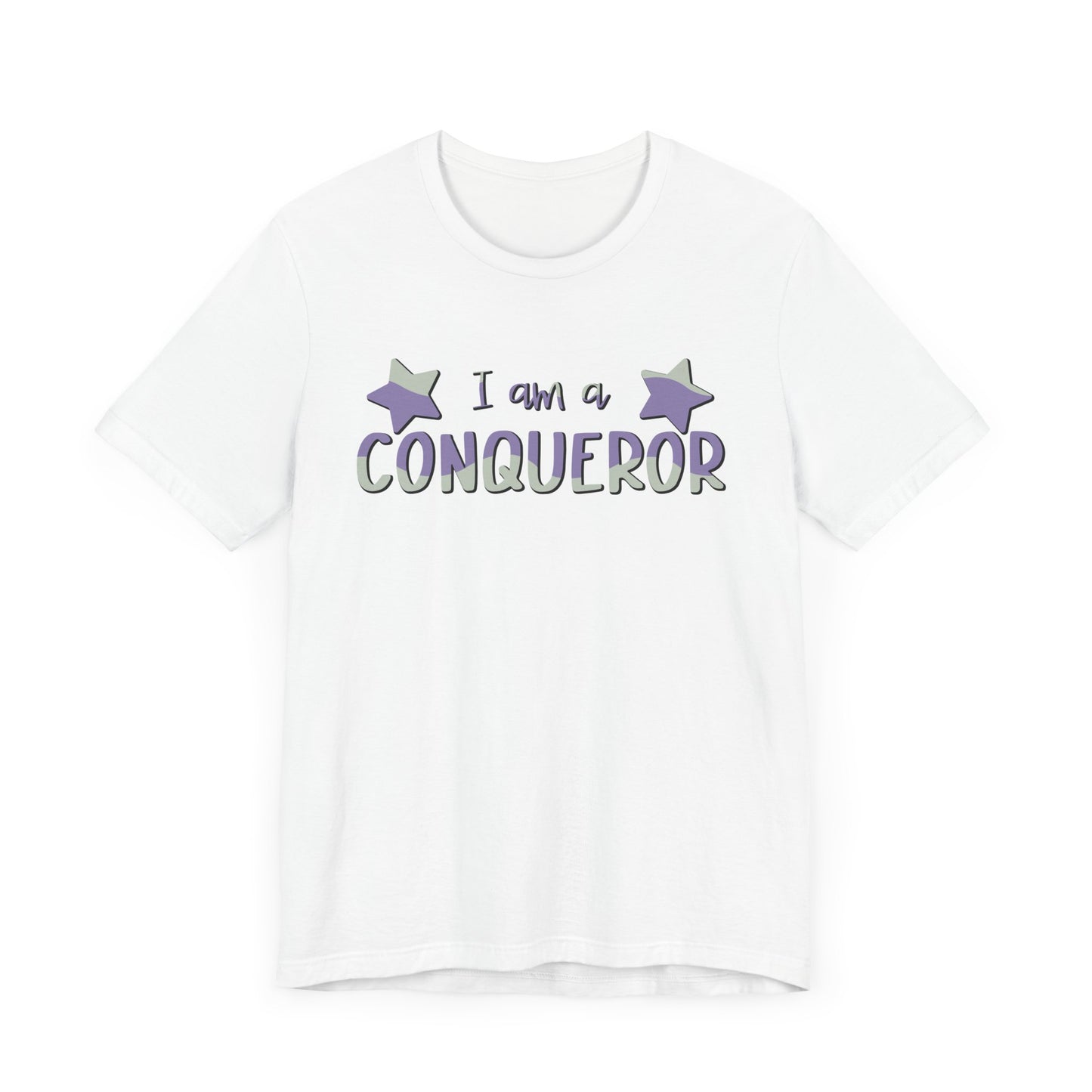 I Am A Conqueror Unisex Jersey Tee - Empowering Graphic T-Shirt