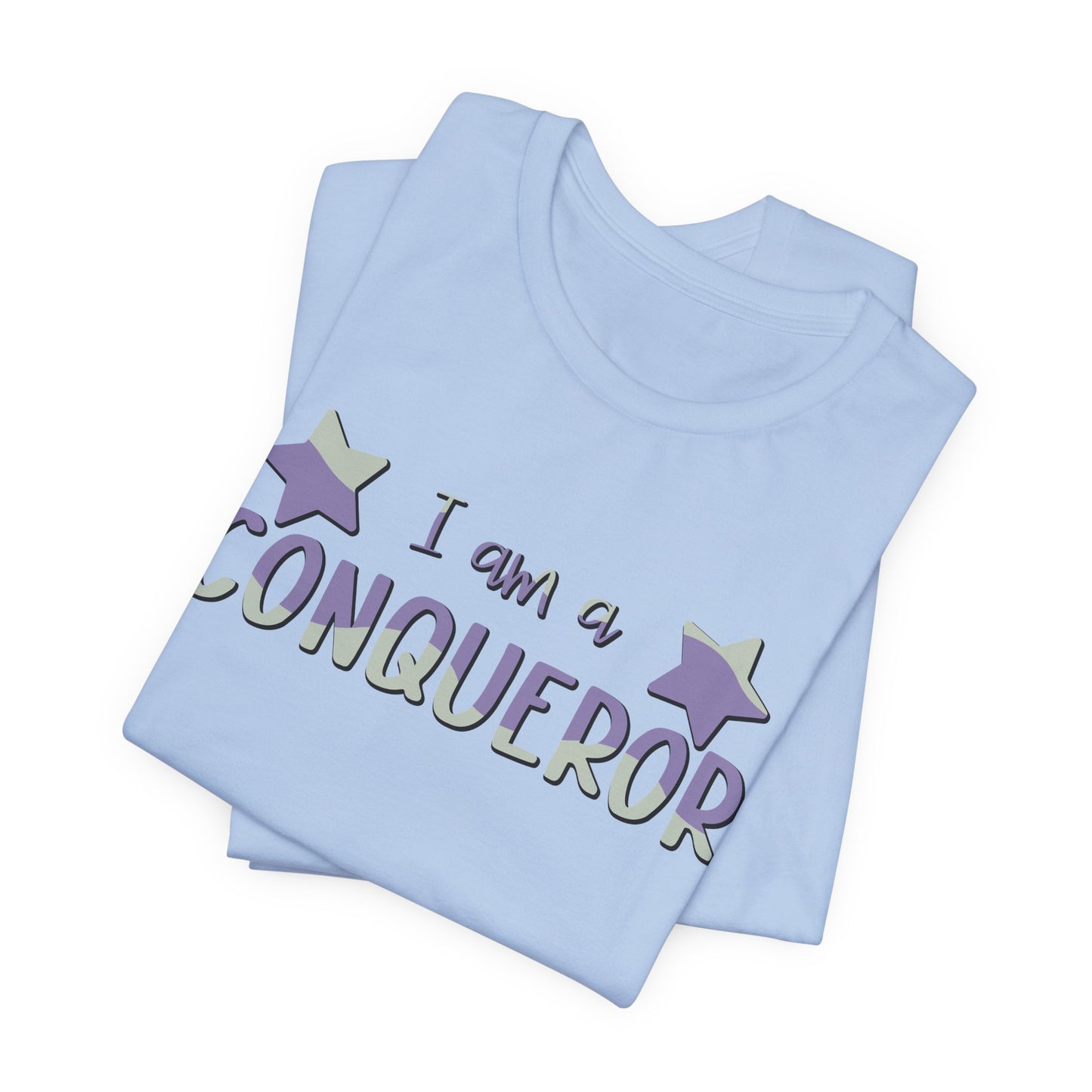I Am A Conqueror Unisex Jersey Tee - Empowering Graphic T-Shirt