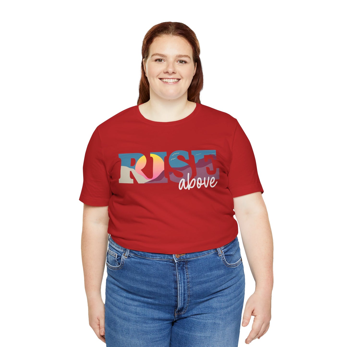 Rise Above 2 Inspirational Unisex Jersey Tee