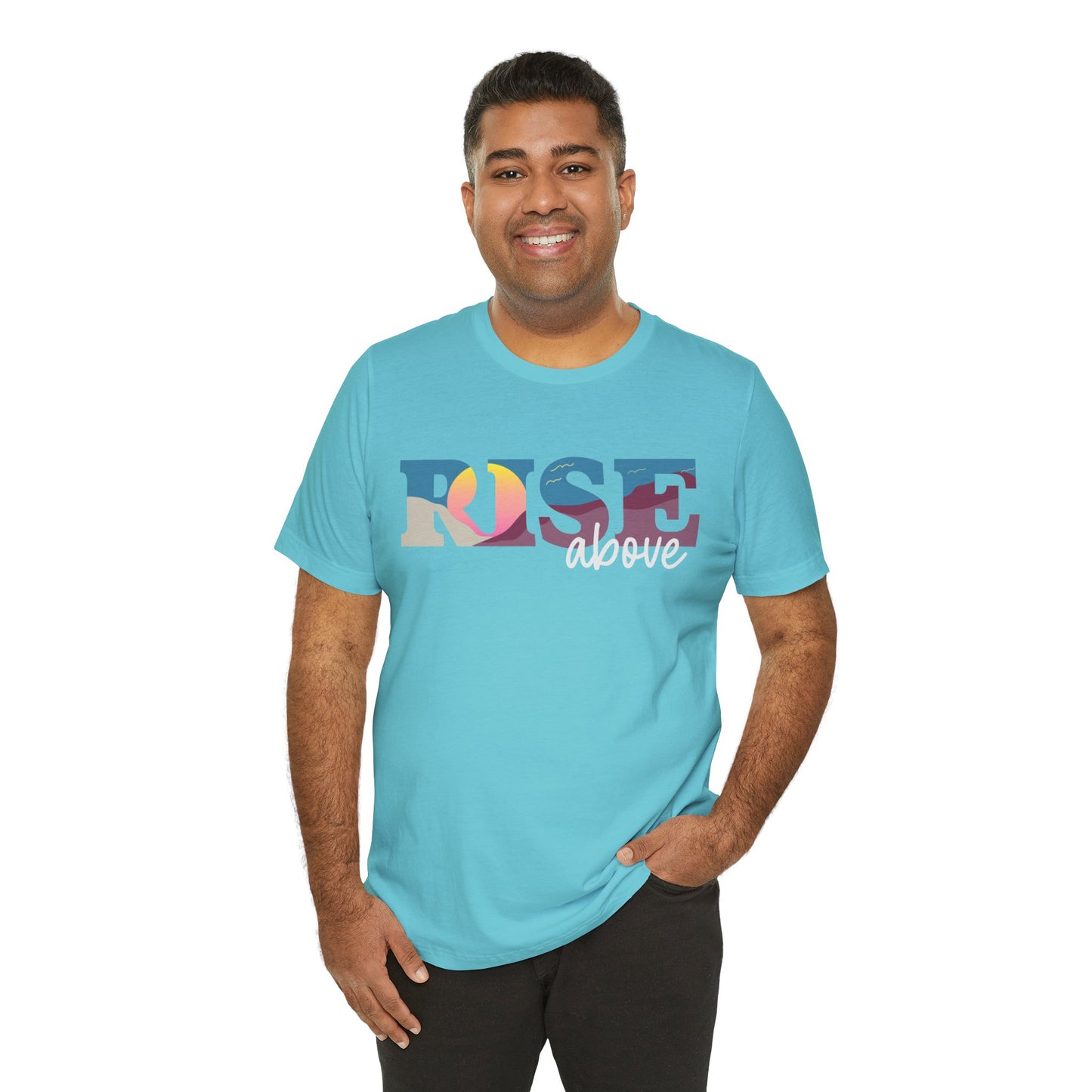 Rise Above 2 Inspirational Unisex Jersey Tee