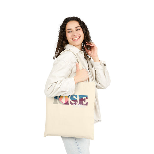 Inspirational Rise Above Cotton Canvas Tote Bag